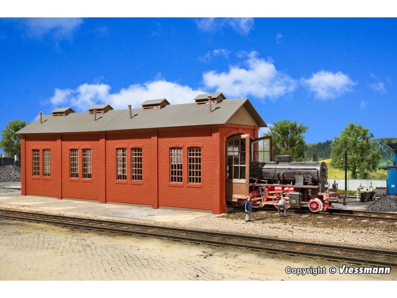 VOLLMER 49112 Deposito Locomotive Unico Mattoni H0...