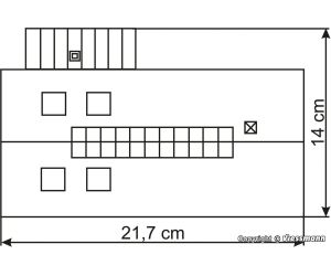 KIBRI 39436 Lokschuppen Eschbronn, einständig H0