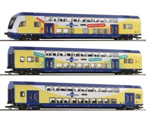 ROCO 6220105 Doppelstockwagen, metronom-Set LED (AC)