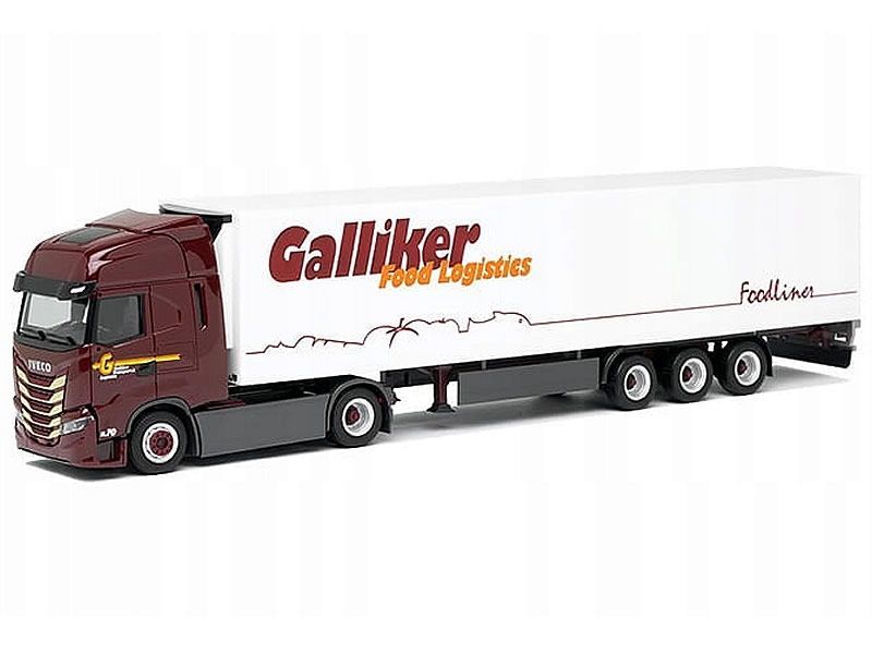 HERPA 949422 Iveco S-Way Kühlkoffer-Sattelzug 'Galliker'