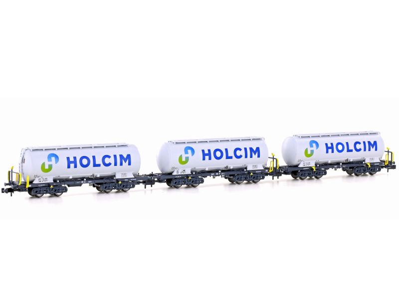 HOBBYTRAIN 23492 Set di vagoni silo per cemento SBB HOLCIM