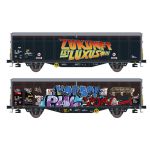 HOBBYTRAIN 24669 SBB Schiebewandwagen mit Graffiti - Detailansicht 2