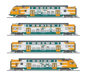 Liliput 133858 4-tlg. Elektro-Triebzug KISS, AC