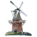 POLA 331701 Grosse niederländische Windmuehle. Mit gemauertem Unterbau