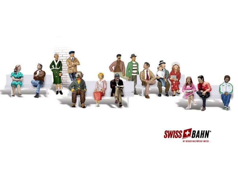 WOODLAND 1908 Herr und Frau Schweizer am Reisen, H0