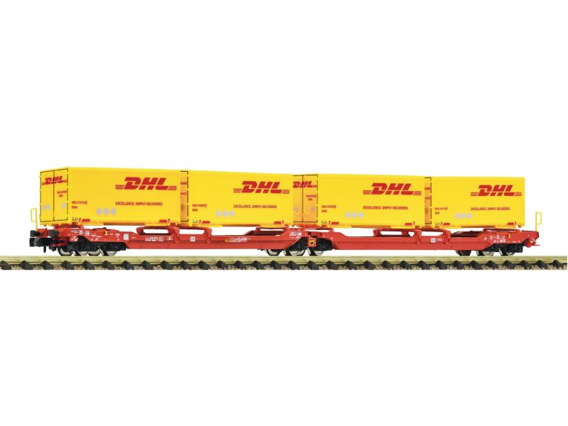 FLEISCHMANN 6660051 DHL Doppel-Gelenkwagen T3000e