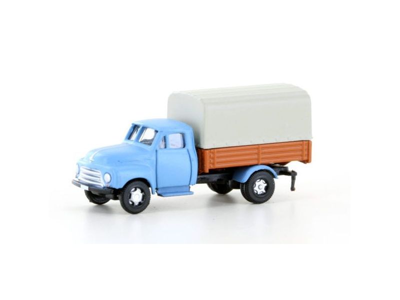 LC 3232 Opel Blitz plateau/bâche, bleu (modèle réduit...