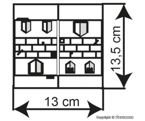 KIBRI 38384 Haus am Postplatz, Bausatz H0 - Detailansicht 4