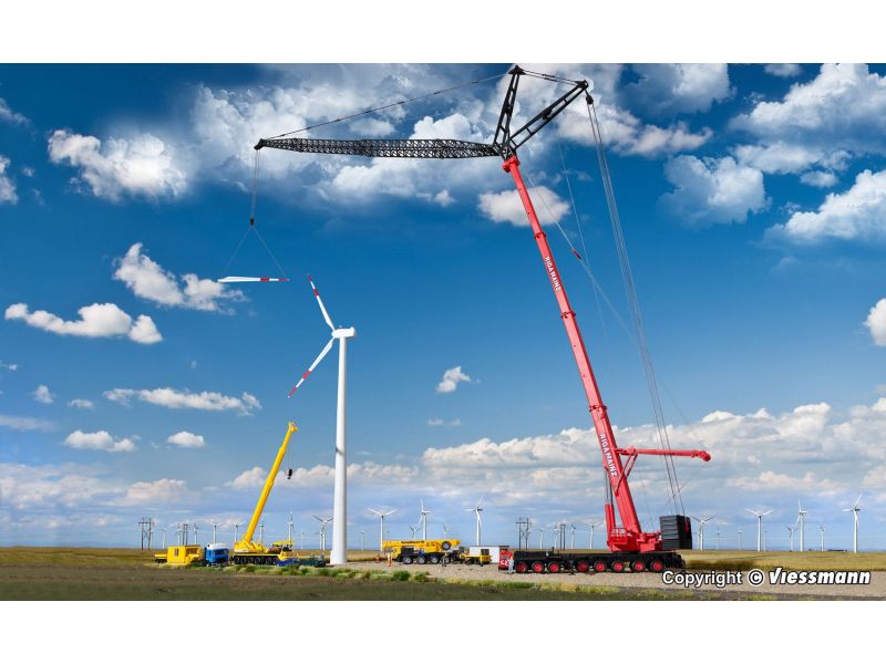 KIBRI 13005 LIEBHERR LTM 1400 con punta oscillante, H0...