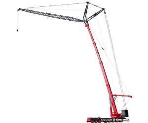 KIBRI 13005 LIEBHERR LTM 1400 mit Wippspitze, H0 - Detailansicht 2