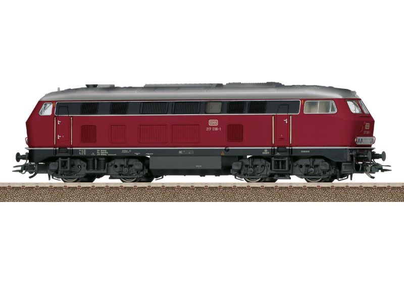 TRIX 22470 DB Locomotiva diesel BR 217 Rosso porpora