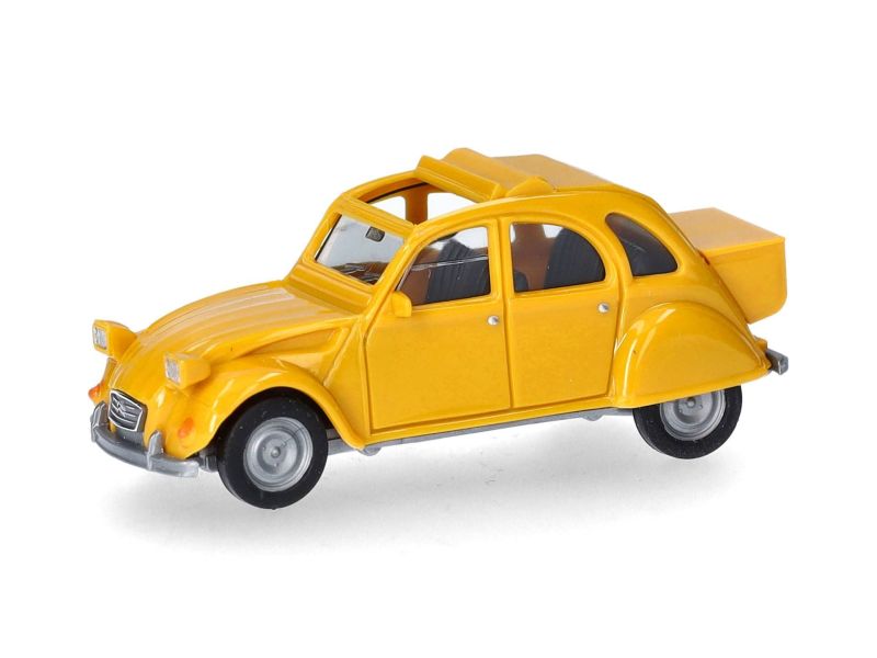 HERPA 027632 Citroën 2CV avec une queue, jaune mimosa...