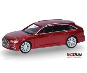 HERPA 430647 Audi A6 Avant, tango rot metallic , H0 - Ansicht 1