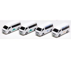KATO K23-651E -4er Set Toyota Hiace Super Taxi, H0