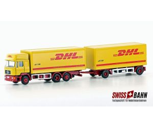 LEMKE 4607 MAN F90, 3-achs Koffer-Hängerzug DHL