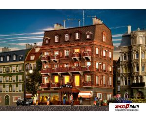 VOLLMER 43782 City-Hotel Funktionsbausatz, mit LED, H0
