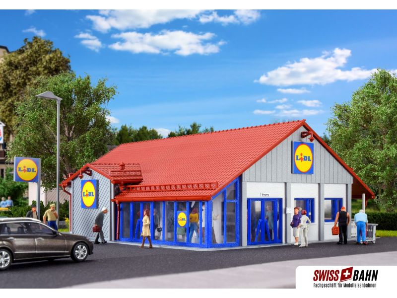VOLLMER 43662 Supermercato LIDL, H0 (ferrovia in...