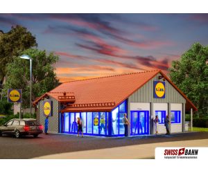 VOLLMER 43662 Supermarkt LIDL, H0 - Detailansicht 2