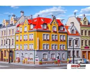 KIBRI 38350 Eckhaus inkl. Hausbeleuchtungs-Startset