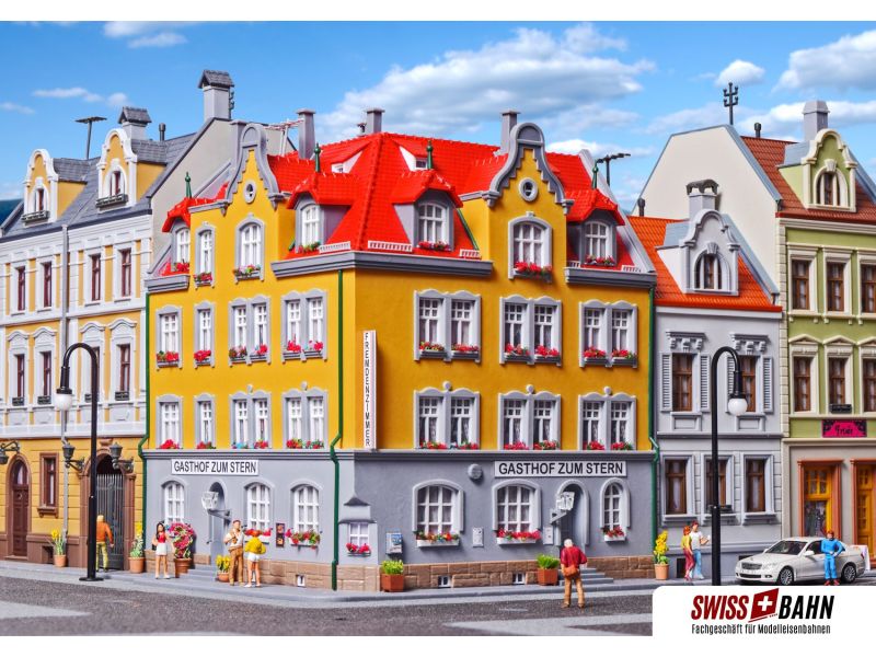 KIBRI 38350 Eckhaus inkl. Hausbeleuchtungs-Startset