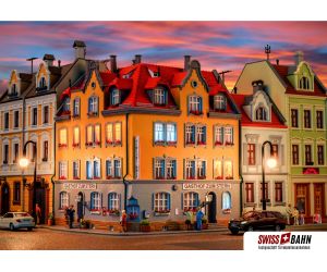 KIBRI 38350 Eckhaus inkl. Hausbeleuchtungs-Startset