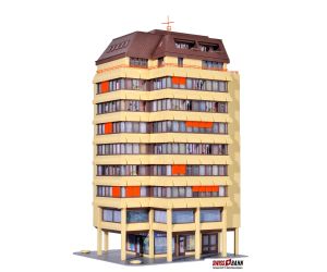 KIBRI 38218 Hochhaus mit Laden und Penthauswohnung