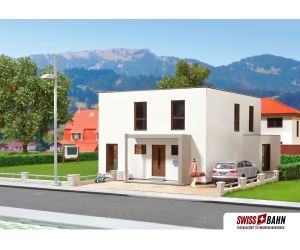 KIBRI 38339 Kubushaus Lina mit Terrasse - Polyplate - Ansicht 1