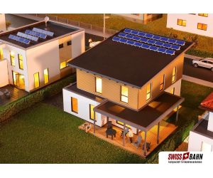 KIBRI 38337 Kubushaus Saskia mit Carport , H0 - Detailansicht 3