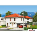 KIBRI 38336 Kubushaus Mia mit Carport - Polyplate - Ansicht 1