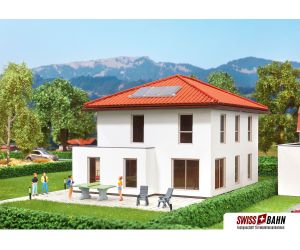 KIBRI 38336 Kubushaus Mia mit Carport - Polyplate - Detailansicht 2