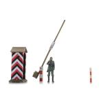ARTITEC 5870095 WW2 Wachhäuschen m. Schranke & Wachsoldat
