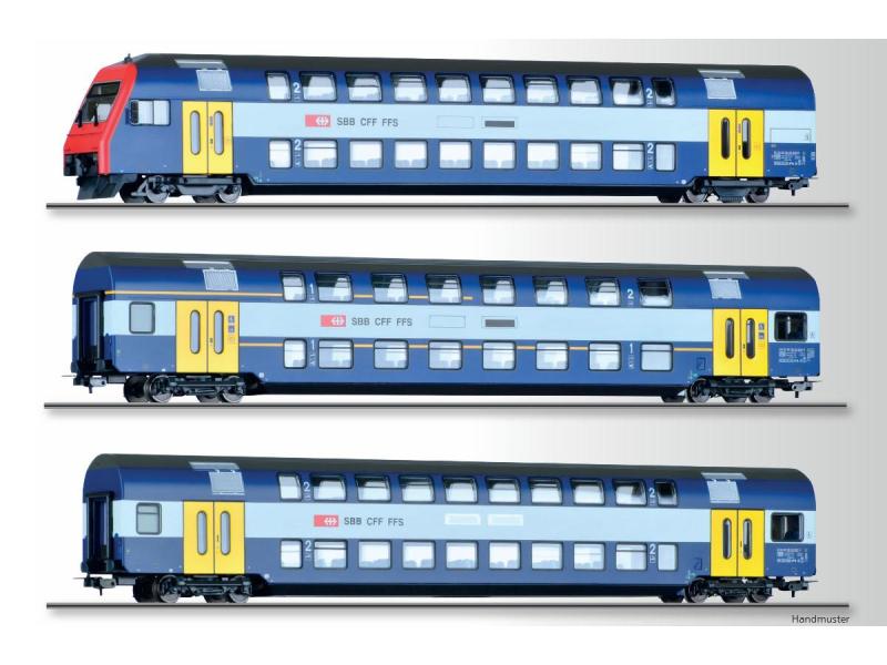 TILLIG 70065 SBB Zürcher S-Bahn mit Steuerwagen (gelb)