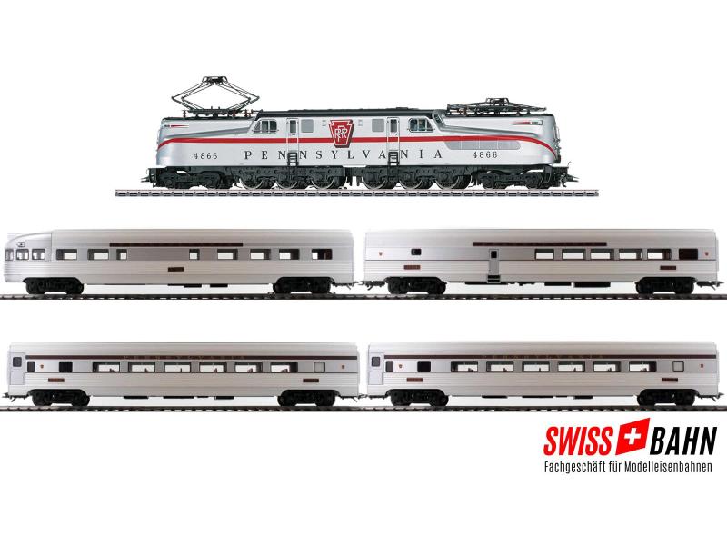 Märklin 37494 PRR Elektrolokomotive Typ GG-1 - Pennsylvania- Set Märklin 37494 PRR Elektrolokomotive Typ GG-1 - Pennsylvania- Set