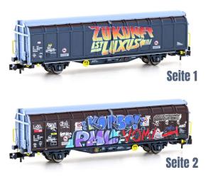 HOBBYTRAIN 24669 SBB Schiebewandwagen mit Graffiti - Ansicht 1