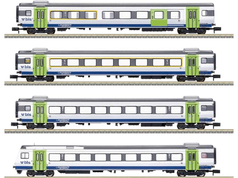 MINITRIX 18293 Set di vagoni BLS "GOLDENPASSLINE"