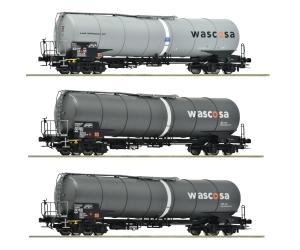 ROCO 6600143 WASCOSA Kesselwagen Set 3tlg. GATX - Ansicht 1