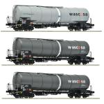 ROCO 6600143 WASCOSA Kesselwagen Set 3tlg. GATX