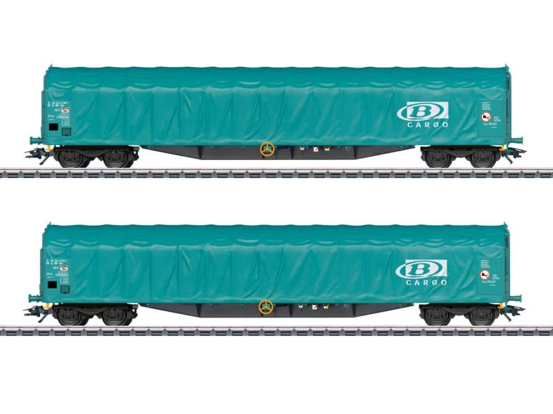 MÄRKLIN 47164 SNCB  Schiebeplanenwagen-Set Rils