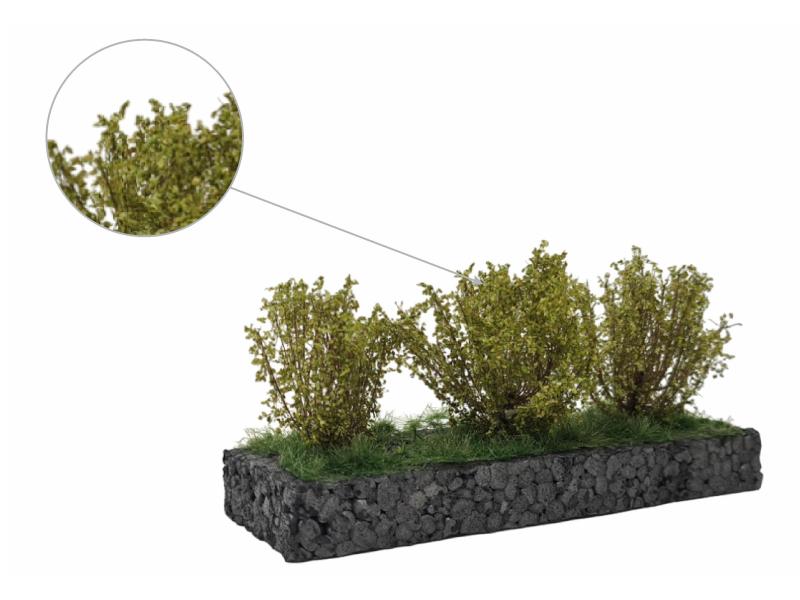 MBR 50-3012 Mittelgrosse Büsche, Hellgrün