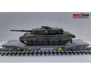 PIKO 96699 -2 SBB Transportwagen CH- Leopard Panzer (DC)