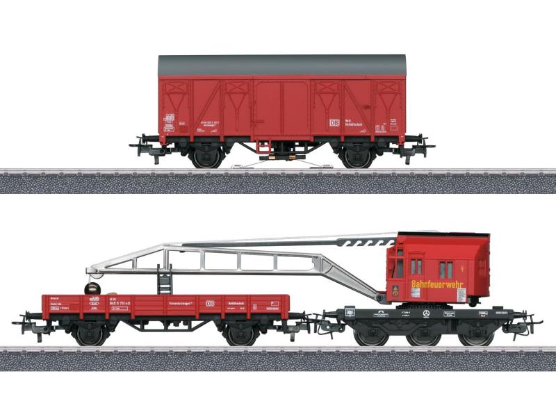 MÄRKLIN 44752 Set Gru di soccorso dei pompieri mfX