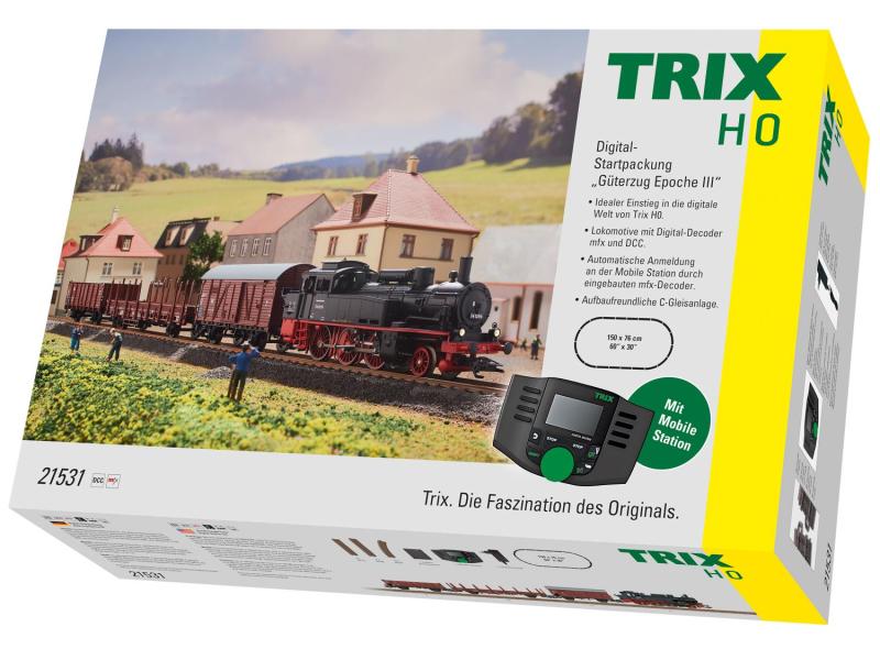 TRIX 21531 Digital-Startpackung Güterzug mfX