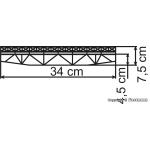 KIBRI 39703 H0 Fischbauchträgerbrücke, eingleisig