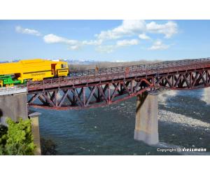 KIBRI 39703 H0 Fischbauchträgerbrücke, eingleisig