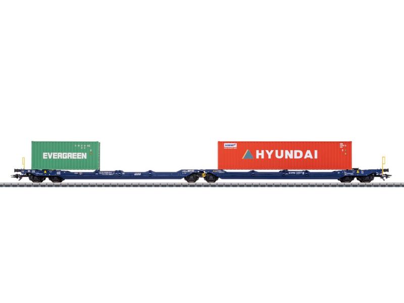 MÄRKLIN 47474 Doppel-Taschenwagen Sdggmrss