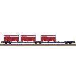TRIX 24474 Doppel-Taschenwagen Sdggmrss PLANZER Transport AG