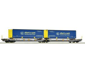 ROCO 6600137 Doppeltaschen-Gelenkwagen T3000e, Hupac