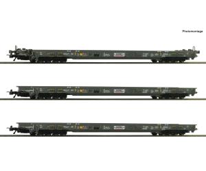ROCO 6600092 HUPAC Rollende Autobahn-Set 3tlg.