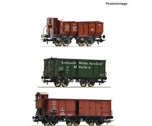 ROCO 6600223 3-tlg. Set: Güterzug, K.Bay.Sts.B. - Ansicht 1