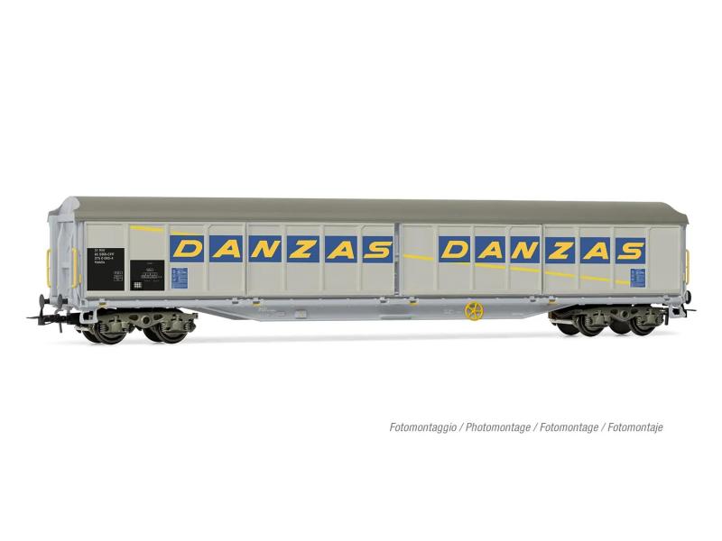 RIVAROSSI 6649 SBB carro merci con pareti scorrevoli...